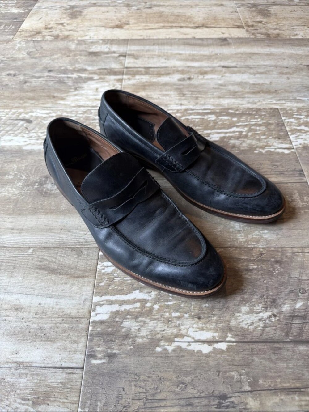 WINTHROP Black Leather Dress Loafers Men’s 10.5